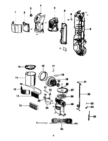 Main Body parts for Eureka Upright Vacuum 2997BVZ from AppliancePartsPros.com
