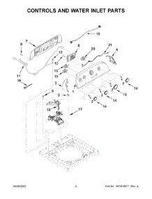 Controls And Water Inlet Parts parts for Whirlpool Washer 2DWTW4815GW1 from AppliancePartsPros.com