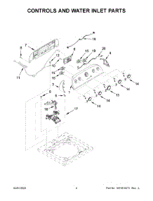 Controls And Water Inlet Parts parts for Whirlpool Washer 2DWTW4845EW2 from AppliancePartsPros.com