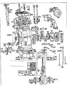 Replacement Parts parts for Briggs & Stratton Lawn & Garden Engine 302430 TO 302499 (0110 - 0157) from AppliancePartsPros.com