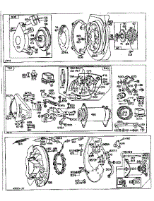 Rewind Starter And Electric Starter Generator parts for Briggs & Stratton Lawn & Garden Engine 302430 TO 302499 (0110 - 0157) from AppliancePartsPros.com