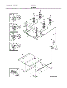 Burner parts for Ikea Gas Range 30458356A from AppliancePartsPros.com