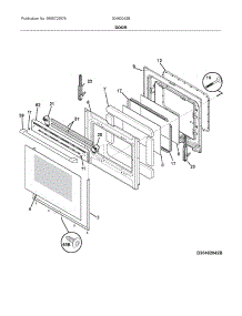 Door parts for Ikea Gas Range 30462042B from AppliancePartsPros.com