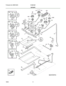 Burner parts for Crosley Gas Range 30462042C from AppliancePartsPros.com
