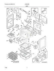 Body parts for Crosley Gas Range 30462042D from AppliancePartsPros.com