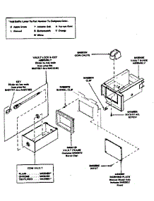 Coin Vault And Vault Guide Assembly parts for Huebsch Dryer 30EG from AppliancePartsPros.com