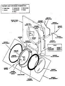 Loading Door And Switch Rod Assembly parts for Huebsch Dryer 30EG from AppliancePartsPros.com