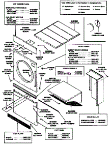 Panels, Guards And Lint Hood Assembly parts for Huebsch Dryer 30EG from AppliancePartsPros.com