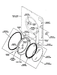 Loading Door And Door Switch parts for Huebsch Dryer 30WG from AppliancePartsPros.com