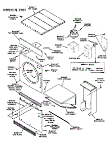 Panels, Guards And Lint Hood Assembly parts for Huebsch Dryer 30WG from AppliancePartsPros.com