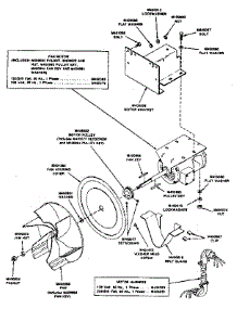 Fan And Motor Assembly parts for Huebsch Dryer 30WG from AppliancePartsPros.com