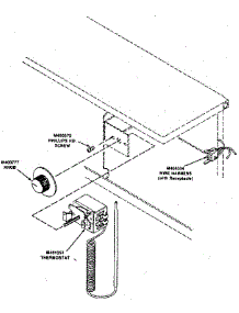 Thermostat And Harness Assembly parts for Huebsch Dryer 30XG from AppliancePartsPros.com