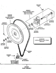 Belt And Idler parts for Huebsch Dryer 30XG from AppliancePartsPros.com