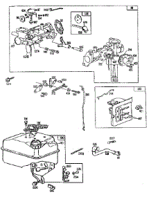 Fuel Tank And Carburetor Assembly parts for Briggs & Stratton Lawn & Garden Engine 3116-01 (130200 - 130299) from AppliancePartsPros.com