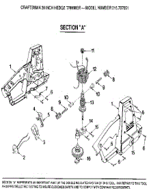 Motor parts for Craftsman Line Trimmer 315797651 from AppliancePartsPros.com