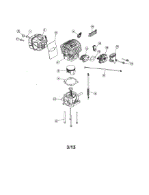 Cylinder / Carburetor parts for Craftsman Gas Chainsaw 316351930 from AppliancePartsPros.com