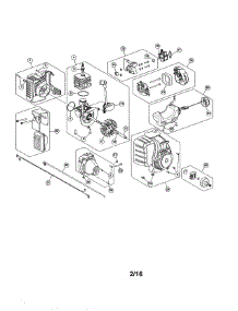 Fuel Tank / Short Block parts for Craftsman Gas Line Trimmer 316711023 from AppliancePartsPros.com