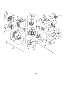 Short Block / Fuel Tank parts for Craftsman Gas Line Trimmer 316711171 from AppliancePartsPros.com