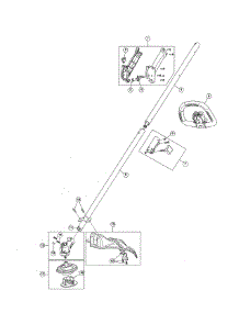 Throttle Housing / Drive Shaft / Shield parts for Craftsman Gas Line Trimmer 316711201 from AppliancePartsPros.com