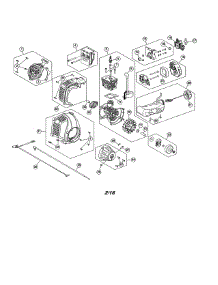 Short Block / Fuel Tank parts for Craftsman Gas Line Trimmer 316711202 from AppliancePartsPros.com