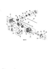 Short Block / Fuel Tank parts for Craftsman Gas Line Trimmer 316711370 from AppliancePartsPros.com