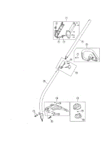 Throttle Housing / Drive Shaft / Shield parts for Craftsman Gas Line Trimmer 316731702 from AppliancePartsPros.com