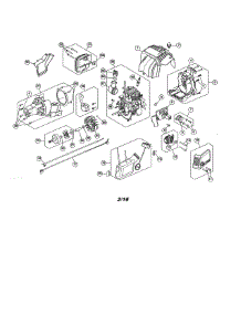 Fuel Tank / Shortblock parts for Craftsman Gas Line Trimmer 316731703 from AppliancePartsPros.com