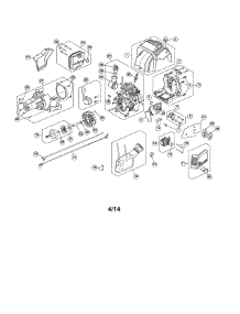 Shortblock / Fuel Tank / Clutch parts for Craftsman Gas Line Trimmer 316731931 from AppliancePartsPros.com
