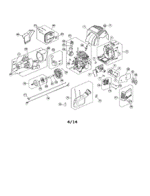 Shortblock / Fuel Tank / Clutch parts for Craftsman Gas Line Trimmer 316731971 from AppliancePartsPros.com