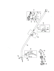 Throttle Housing / Shaft / Shield parts for Craftsman Gas Line Trimmer 316740820 from AppliancePartsPros.com