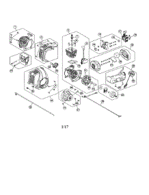 Short Block / Fuel Tank / Air Cleaner parts for Craftsman Gas Line Trimmer 316740870 from AppliancePartsPros.com