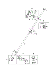 Throttle Housing / Shaft / Shield parts for Craftsman Gas Line Trimmer 316740930 from AppliancePartsPros.com