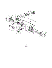 Short Block / Starter Housing parts for Craftsman Gas Line Trimmer 316791020 from AppliancePartsPros.com