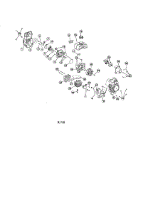 Short Block / Muffler / Fuel Tank parts for Craftsman Gas Line Trimmer 31679112 from AppliancePartsPros.com