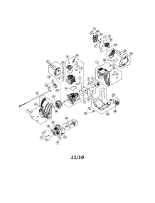 Short Block / Fuel Tank / Muffler parts for Craftsman Gas Line Trimmer 316791210 from AppliancePartsPros.com
