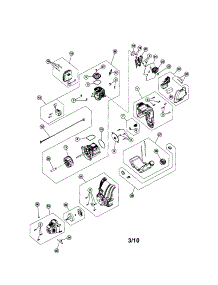 Short Block / Fuel Tank parts for Craftsman Gas Line Trimmer 316791910 from AppliancePartsPros.com