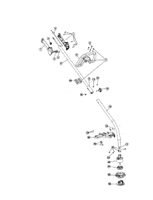 Drive Shaft / Handle / Shield parts for Craftsman Gas Line Trimmer 316791940 from AppliancePartsPros.com