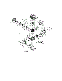 Flywheel / Fuel Tank parts for Craftsman Gas Line Trimmer 316791990 from AppliancePartsPros.com