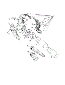 Handle / Impeller / Vac parts for Craftsman Gas Leaf Blower 31679415 from AppliancePartsPros.com