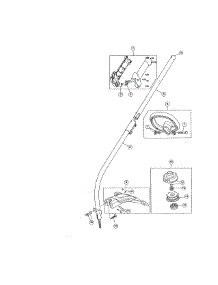 Throttle / Shaft / Handle parts for Craftsman Gas Line Trimmer 316794370 from AppliancePartsPros.com