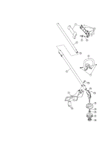 Shaft / Handle / Shield parts for Craftsman Gas Line Trimmer 316794470 from AppliancePartsPros.com