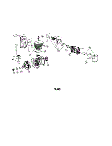 Short Block / Carburetor / Muffler parts for Craftsman Gas Leaf Blower 316794791 from AppliancePartsPros.com