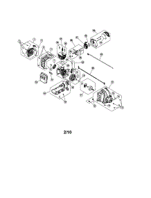 Short Block / Fuel Tank parts for Craftsman Gas Line Trimmer 316795860 from AppliancePartsPros.com