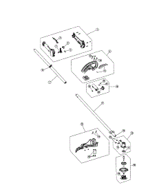Upper Drive Shaft / Shield / Handle parts for Craftsman Gas Line Trimmer 316795860 from AppliancePartsPros.com