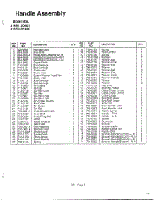 Handle Page 2 parts for Mtd Gas Snowblower 316E610E000 from AppliancePartsPros.com