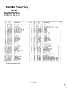 Handle Page 4 parts for Mtd Gas Snowblower 316E640F088 from AppliancePartsPros.com