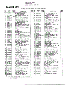Snowthrower Page 4 parts for Mtd Gas Snowblower 318-225-000 from AppliancePartsPros.com