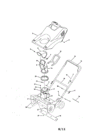 Shroud, Chute And Handle parts for Mtd Gas Snowblower 31A-2M1A762 from AppliancePartsPros.com