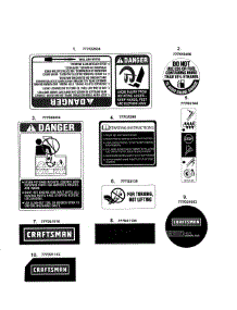 Decals parts for Mtd Gas Snowblower 31A-3ABD799 from AppliancePartsPros.com