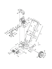 Fuel Tank / Wheels / Handle parts for Mtd Gas Snowblower 31A-3BAD752 from AppliancePartsPros.com
